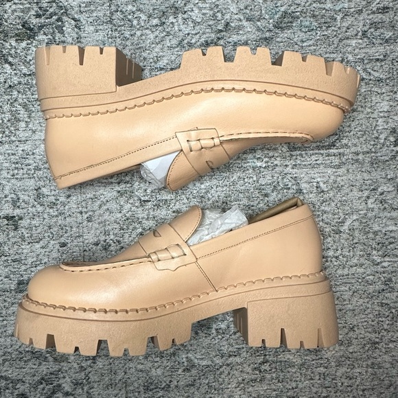 🆕Free People Lyra Lug Sole Loafer Shoes in Cantaloupe Size 38 - Picture 2 of 5